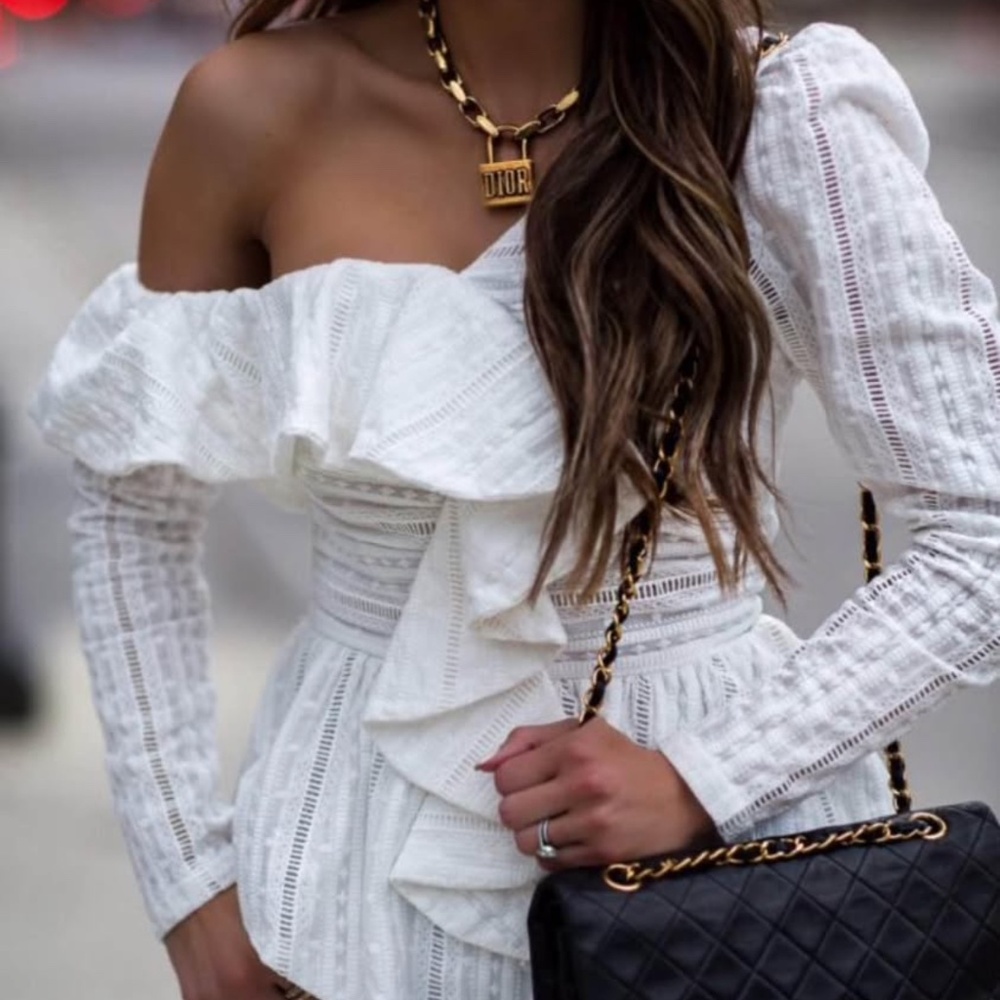 Lea and viola white blouse